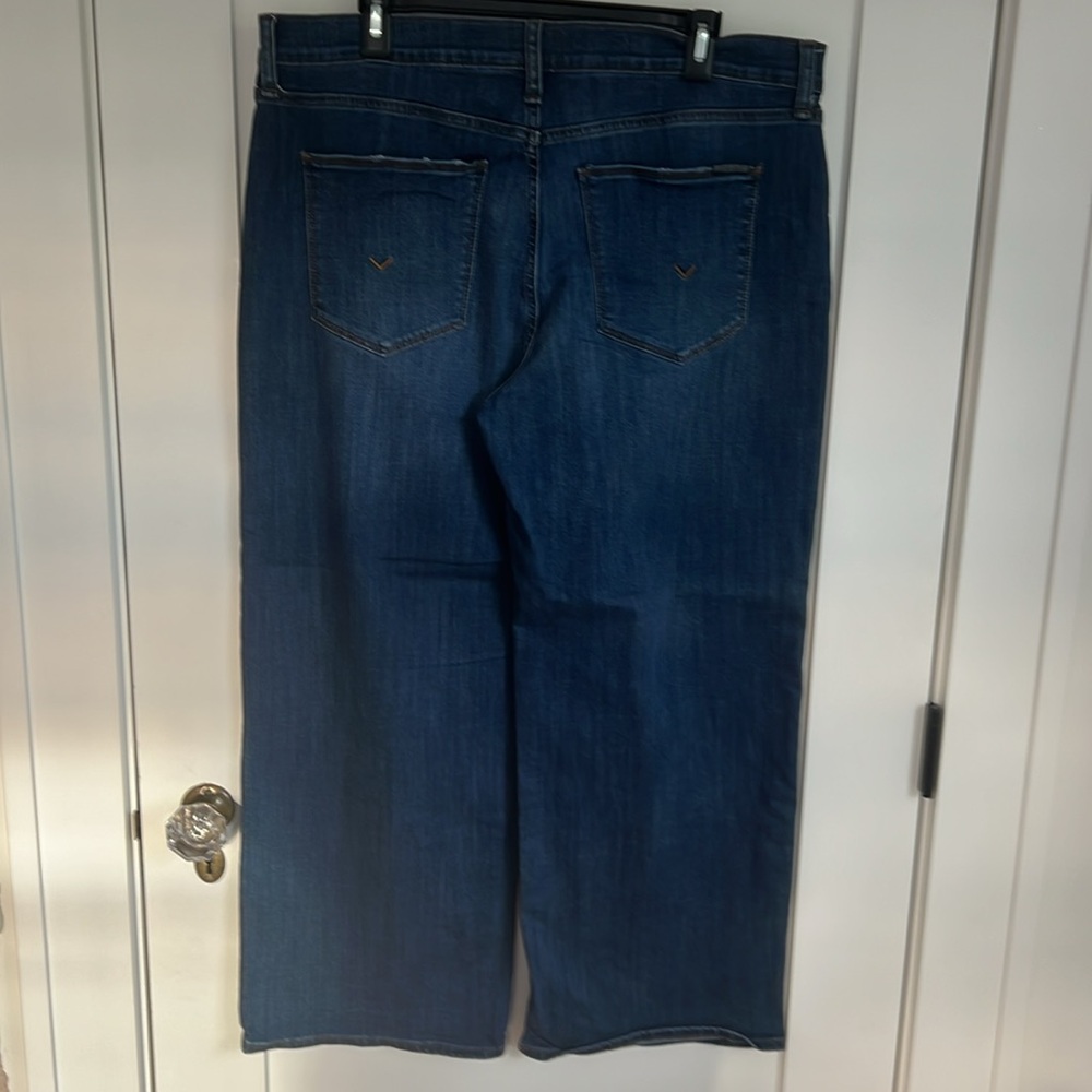 🕶️Hudson Rosalie Wide Leg Ankle Jeans Dark Denim Sz 34 14/16 - Picture 10 of 10